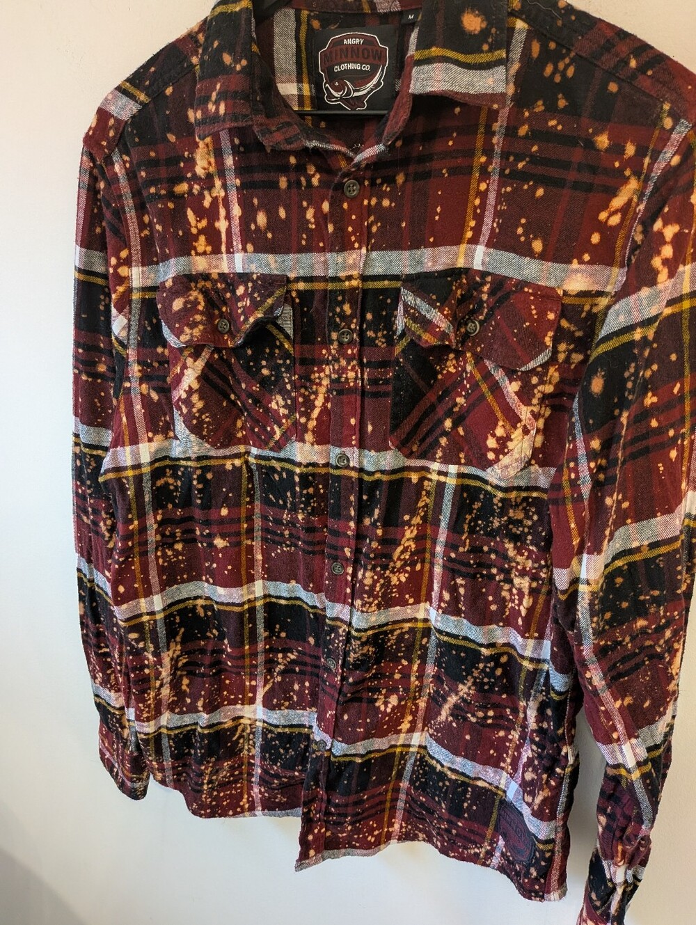 Angry Minnow Vintage "I'm Kind of a Big Deal" Ron Burgundy Anchorman Flannel M - Picture 3 of 8